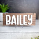Personalized Crate Sign, Custom Dog Decor, Hanging Crate Sign, Custom Crate Sign, Dog Bone Sign