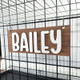Personalized Crate Sign, Custom Dog Decor, Hanging Crate Sign, Custom Crate Sign, Dog Bone Sign