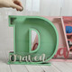Custom Letter Piggy Bank With Name, Wooden Initial Piggy Bank for Boys or Girls
