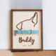 Custom Memorial Dog Ears Art, Collar Sign, Dog Memorial