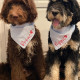 Embroidered Personalized Dog Bandana  Custom Tie On