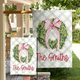 Personalized Christmas Garden Flag Custom Family Name Holiday Decor Outdoor Winter Yard Sign