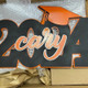 Deluxe Grad Sign, Personalized Name, Graduation Cap Wood Sign