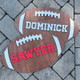 3D Custom Kids Room Decor, Football Wooden Name Sign