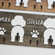 Custom Shiplap Dog Leash Holder, Personalized Leash holder