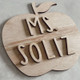 Teacher Sign, Personalized Teacher Gift, Teacher Name Sign