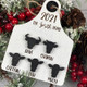 Personalized Family Christmas Ornament, Farm Ornament, Farmer, Cow Tag Christmas Decor, Christmas Gift, Dairy