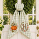 Personalized Fall Wreath Sash, Embroidered Pumpkin Door Bow