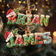 Personalized Name Gingerbread Ornament, Custom Kids Name Ornament