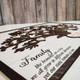 Personalized Christmas Gift Family Tree Sign