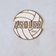 Personalized Volleyball Wooden Christmas Ornament