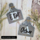 Large Personalized Cow Tag, Decorative Board, Cow Decor