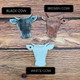 Large Personalized Cow Tag, Decorative Board, Cow Decor