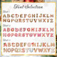 Custom Gingerbread Alphabet Ornaments, Personalised Christmas Decorations
