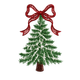 Personalized Monogram Christmas Tree Wreath Sash