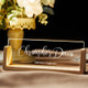 Personalized Desk Name Plate with Wooden Base, Lighted Acrylic Nameplate