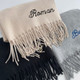 Embroidered Personalised Scarf, Monogrammed Scarf, Winter Scarf