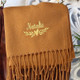 Embroidered Personalised Scarf, Monogrammed Scarf, Winter Scarf