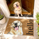 Custom Pet Portrait Watercolor Doormat, Personalized Dog Cat Welcome Mat