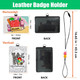 Custom Portrait Teacher Badge Holder, Personalized Cartoon Avatar ID Card Holder