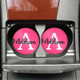 Monogram Car Coasters, Personalized Car Cup Holder Coasters