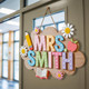 Personalized Teacher 3D Wooden Door Sign, Teacher Door Hanger, Cute Teacher Door Sign