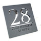 Laser Cut Matt Black & Copper Mirror Floating House Signs Door Number Sign Plaque