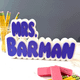 Teacher Desk Nameplate a?? Custom Name Sign Personalized Classroom Decor