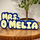 Teacher Desk Nameplate a?? Custom Name Sign Personalized Classroom Decor