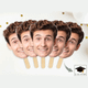 Custom Face on a Stick, Big Head Cutouts, Funny Bachelorette Decorations