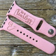 Apple Watch Band Sayings She is Strong Proverbs 31:25 Gifts for her Personalized Engraved iWatch Band Silicone Watch