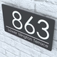 Modern Contemporary Property Number Door Sign Plaque