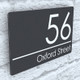 Modern Contemporary Property Number Door Sign Plaque