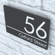 Modern Contemporary Property Number Door Sign Plaque
