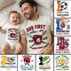 Our 1st Fathera??s Day Together - Personalized Sport Balls Baby Bodysuit T-shirt