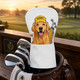 Custom Dog Name Golf Club Head Cover, Personalized Pet Photo Driver Cover
