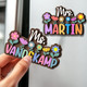 Personalized Teacher Name Magnet: Custom Wildflower Gift