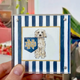 Custom Hand Painted Collegiate Pet Portrait | 4x4 Acylic Award