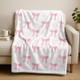 Personalized Pink Bow Blanket,Custom Baby Shower Gift