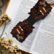 Personalized Vintage Book Floral Dragon Magnetic Bookmark