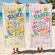 Teachers Off Duty Beach Towel, Personalized Summer Pool Towel