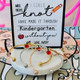 End of Year Teacher Gift Knot Bangle with apple charm, personalized Heart Card!