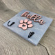 Personalized Dog Paw Print Leash Holder