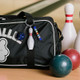 Personalized Bowling Ball Bowling Pin Bag Tag Keychain with Beaded Name