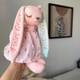 Personalised Easter soft toy bunny rabbit, new born baby girl gift 1st Birthday