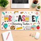 Personalized Teacher Desk Mat, Custom Name Teacher Mouse Pad, Teacher Appreciation Gift