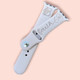 Faith Sunflower Monogram Print Engraved Watch Strap