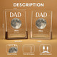 Moon Phase Dad Gift a?? Personalized Acrylic Plaque Light, Custom Night Sky Gift for Dad