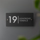 Contemporary Modern House Number Sign Printed Address Signage