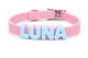 Customizable Silicone Dog Collar with Name | Pastel Puppy Pet Collar